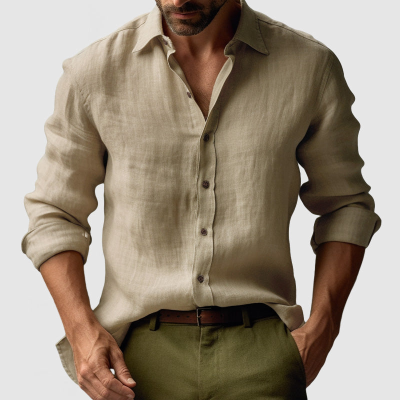 Vintage Linen Long Sleeve Shirt