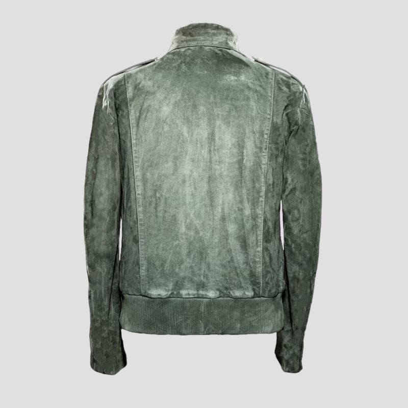 Noah | Retro Lapel Zipper Breast Pocket Suede Jacket