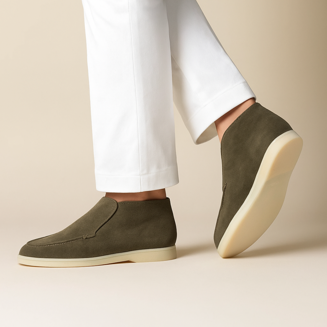 Luxurious Suede Slip-On Ankle Loafers