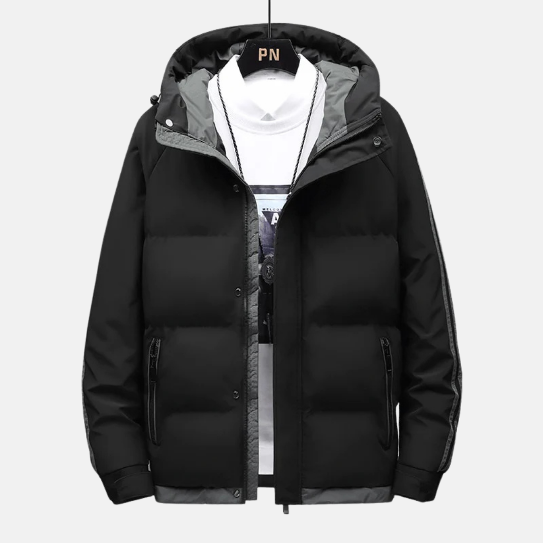 Blake | Hip-Length Quilted Puffer Winter Jacket