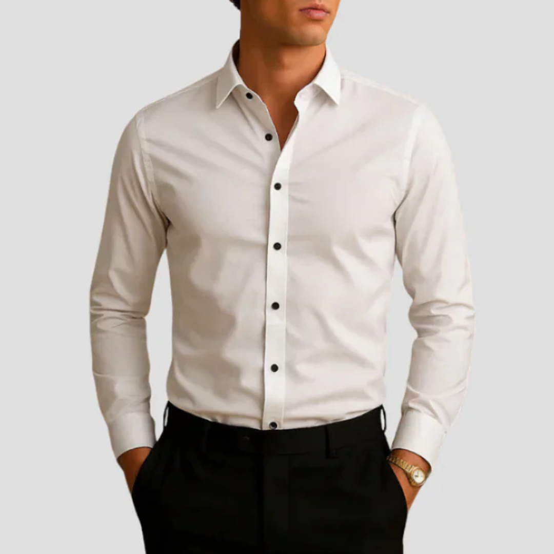 Tailored Dual-Tone Shirt