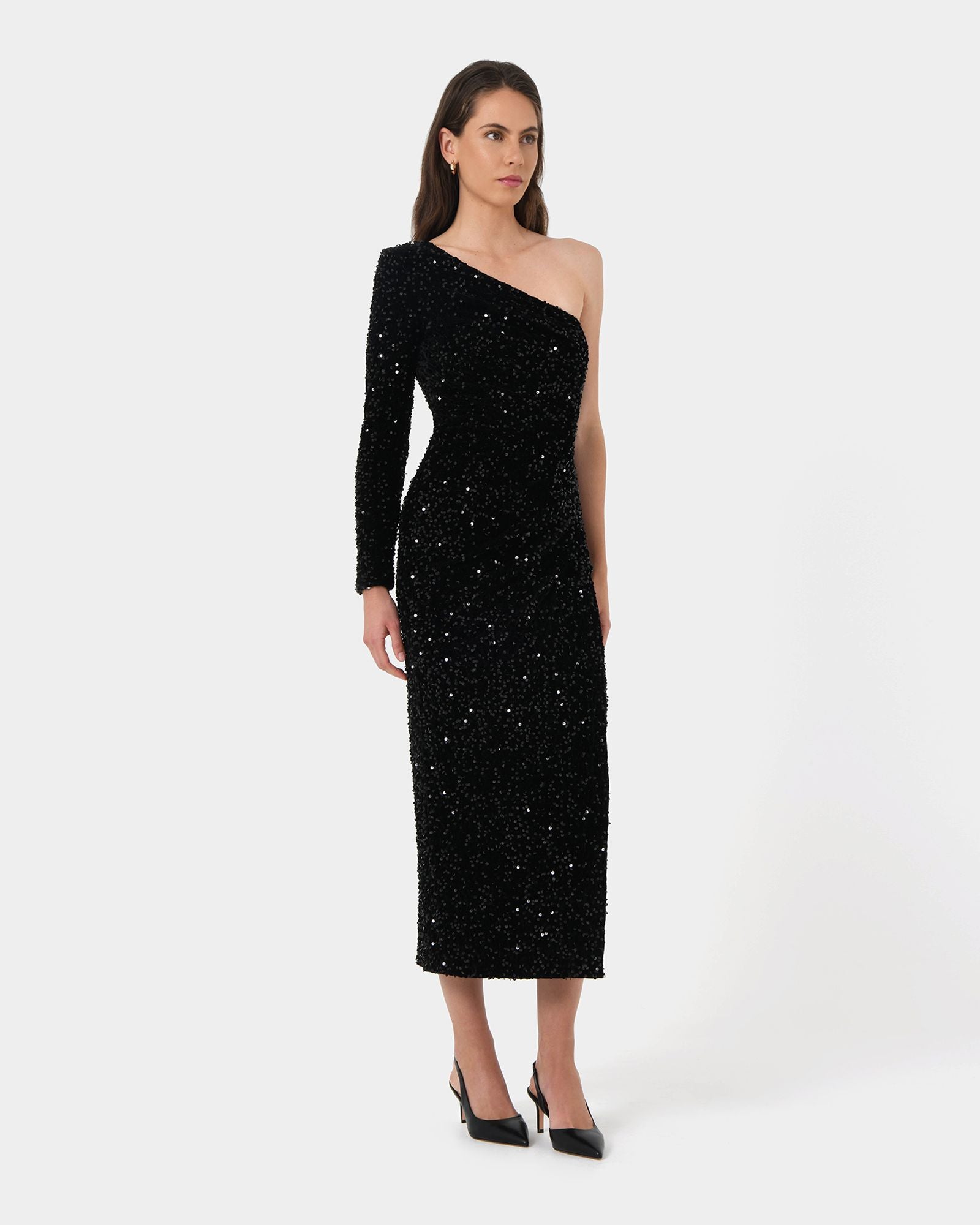 One Shoulder Sequin Dress for Women