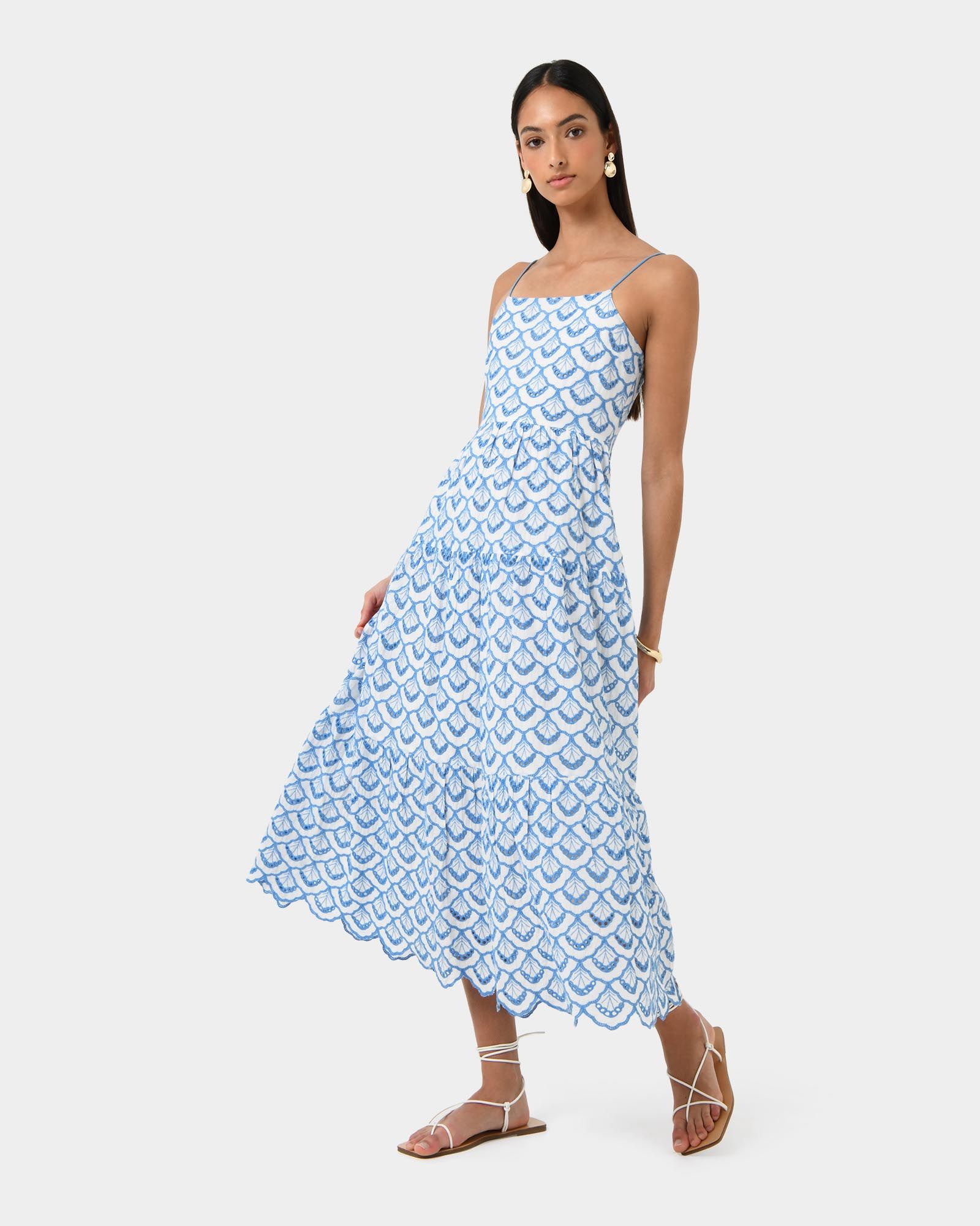 Embroidered Maxi Dress for Women