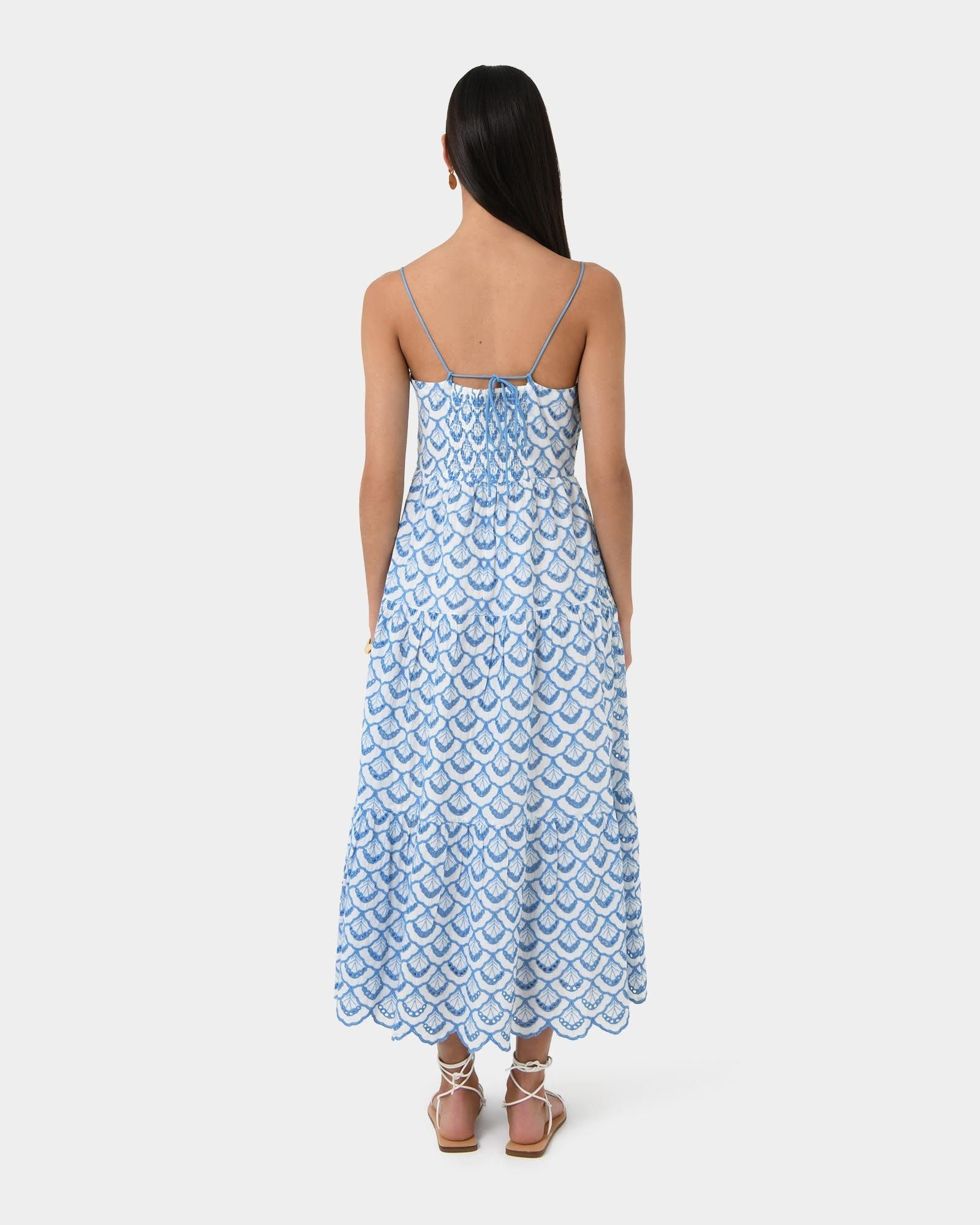 Embroidered Maxi Dress for Women