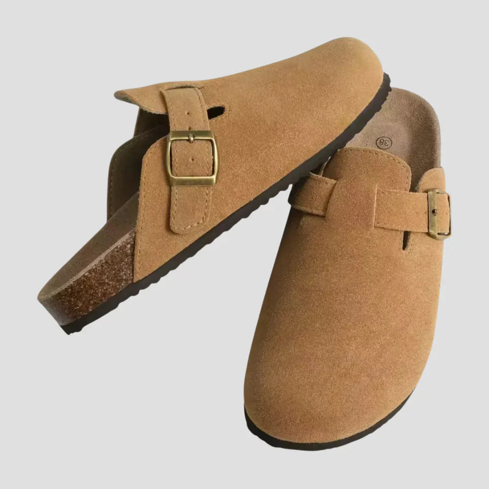 Chic Suede Slip-On Mules