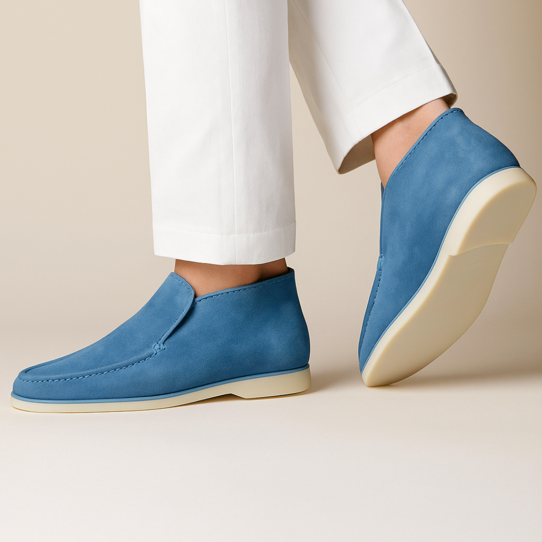 Luxurious Suede Slip-On Ankle Loafers