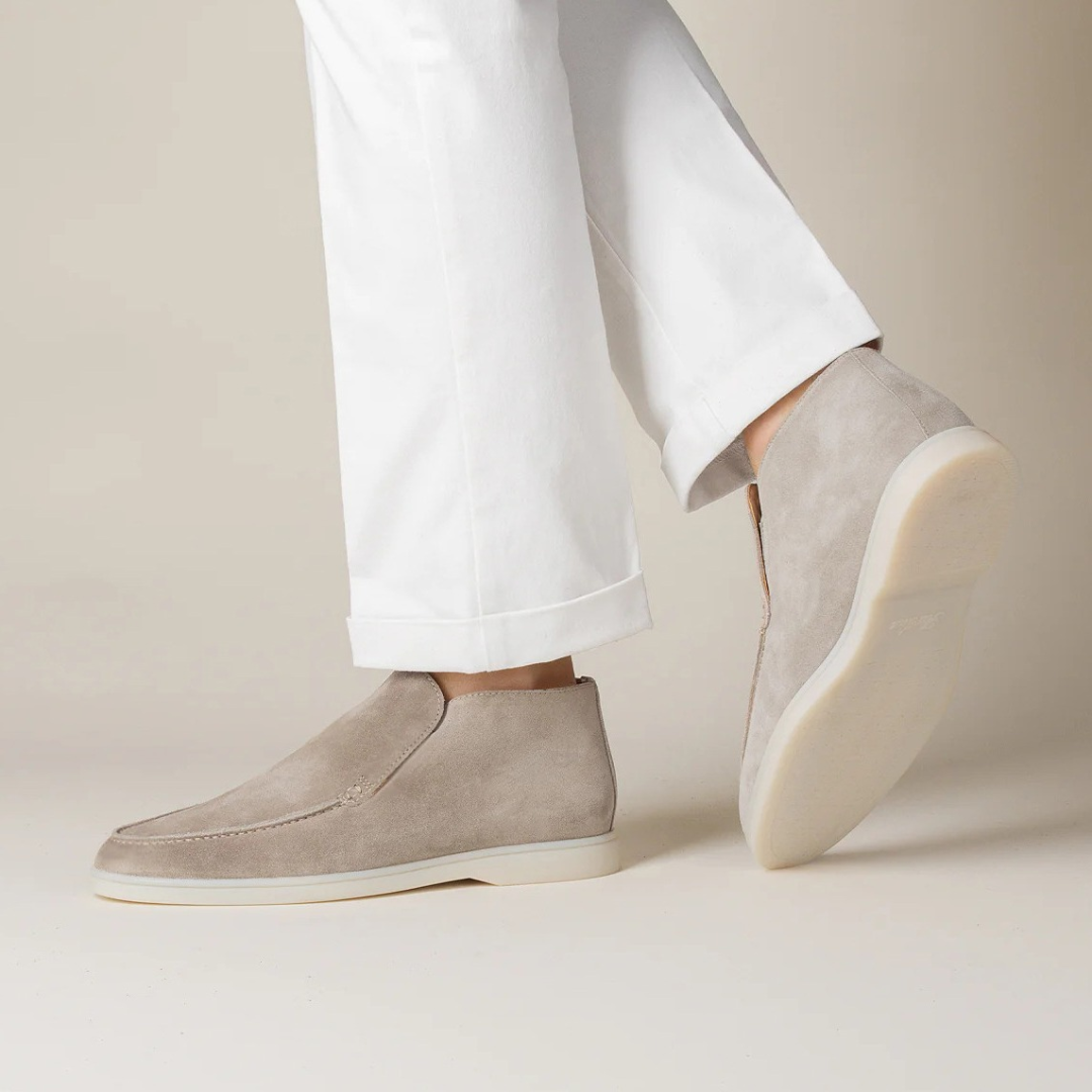 Luxurious Suede Slip-On Ankle Loafers