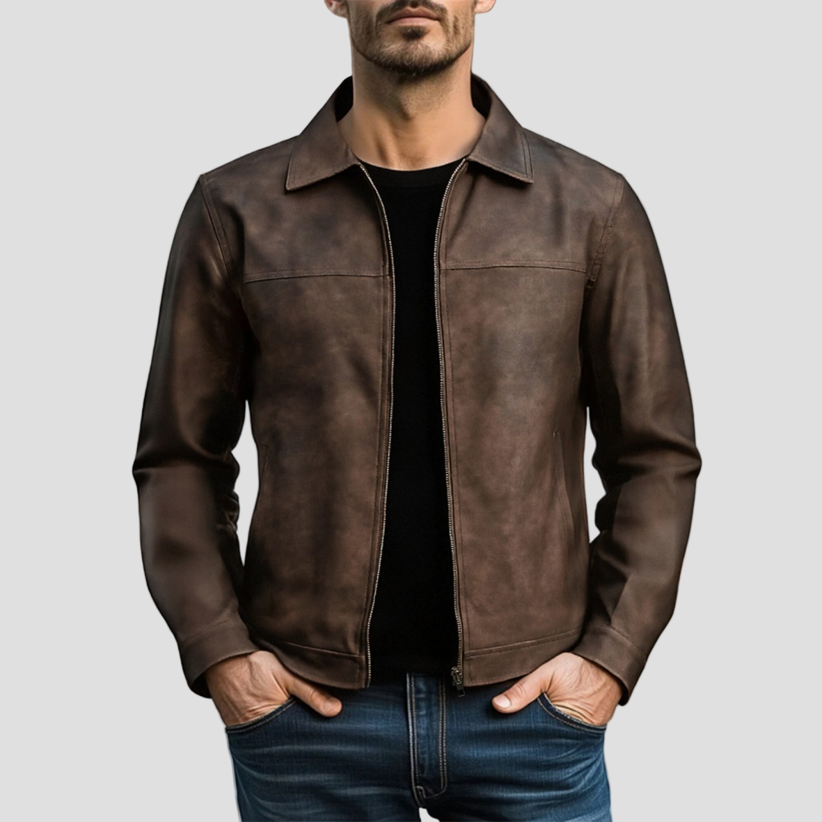 Mason | Classic Fashion Zipper PU Leather Jacket