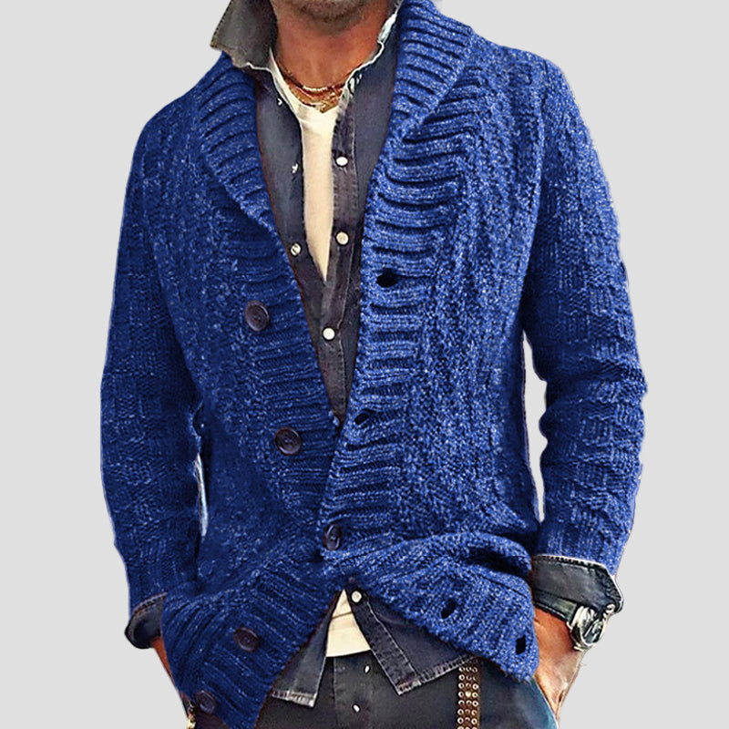 Henry | Vintage Lapel Knit Cardigan