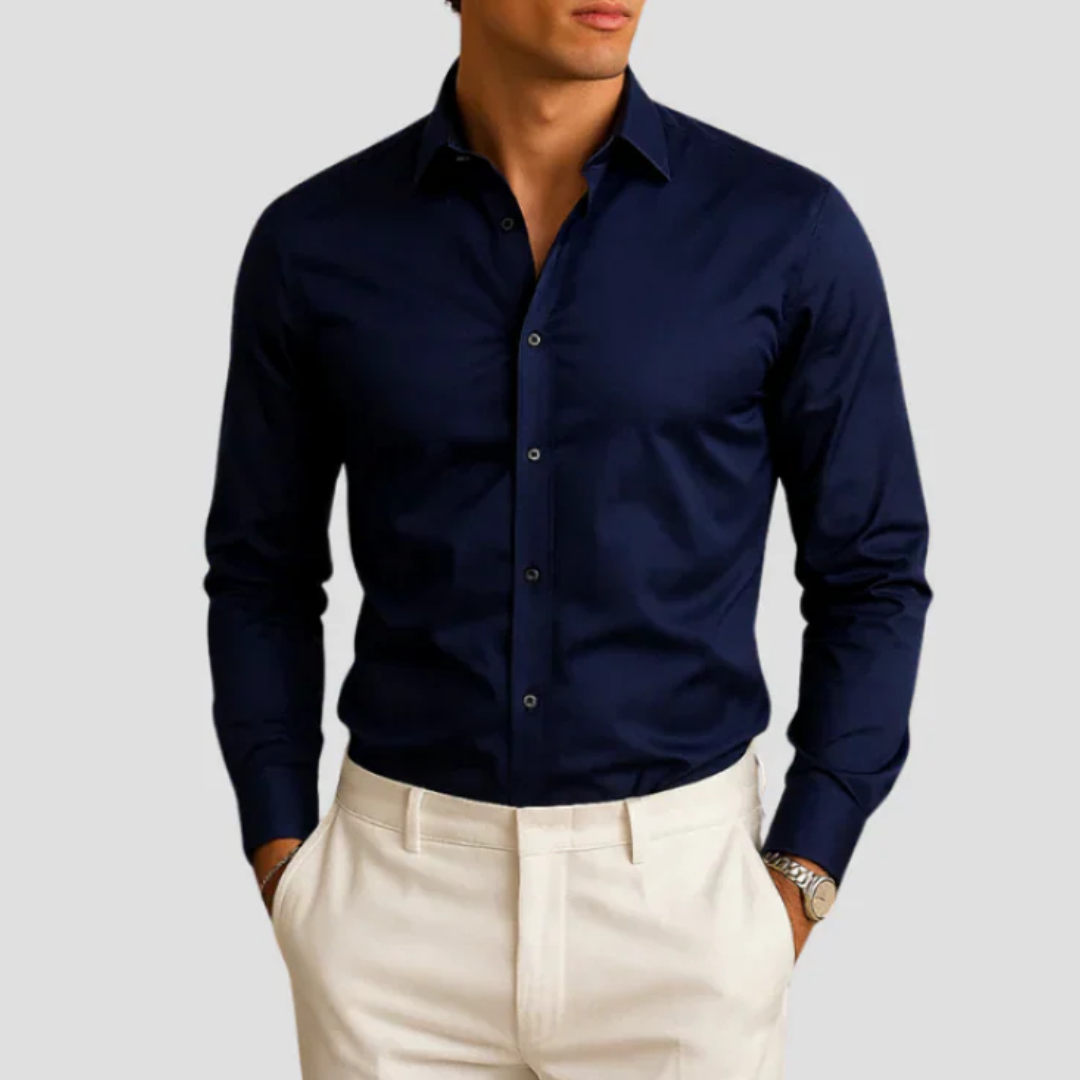 Tailored Dual-Tone Shirt