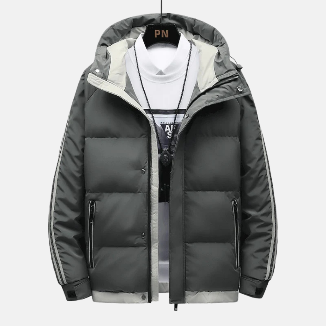 Blake | Hip-Length Quilted Puffer Winter Jacket