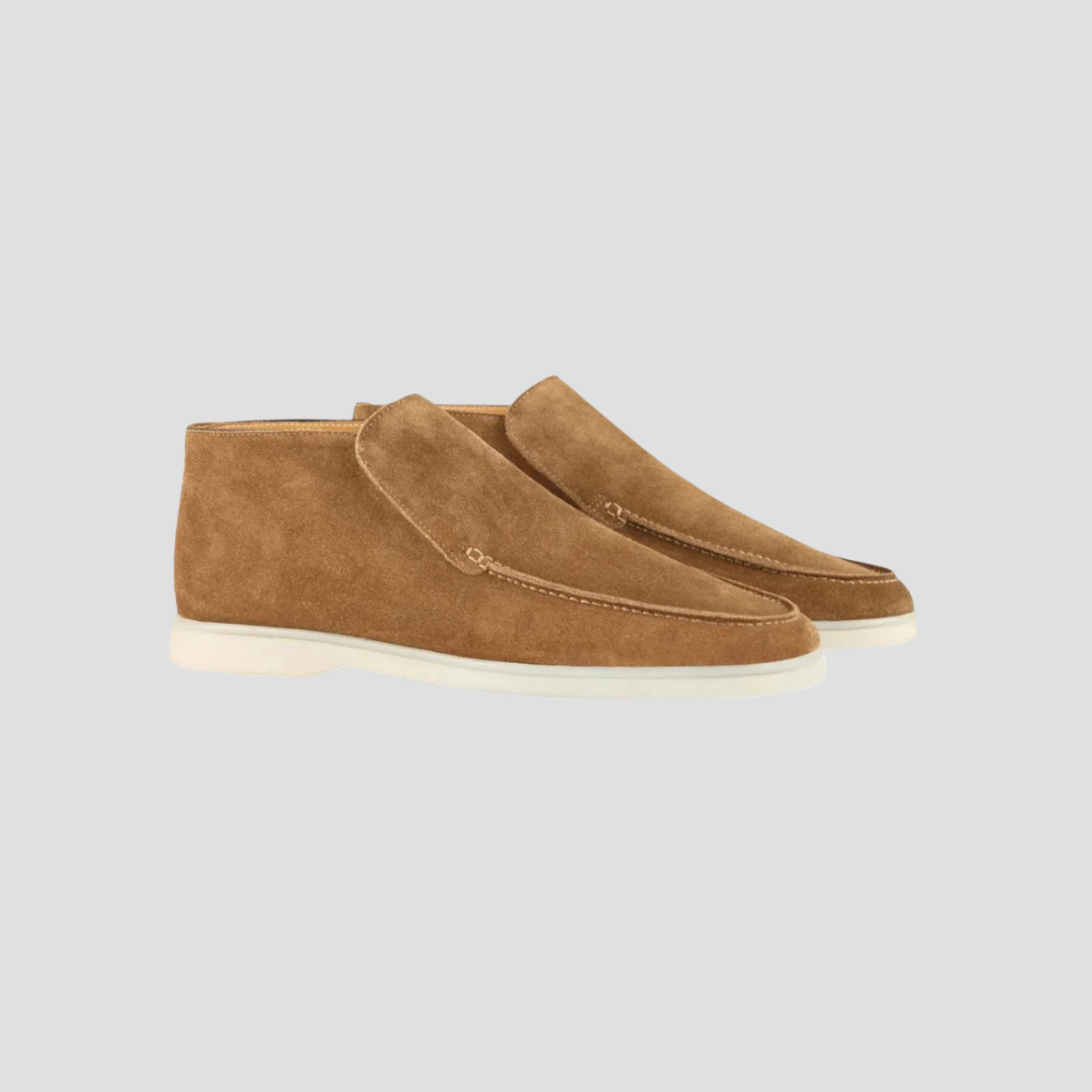 Luxurious Suede Slip-On Ankle Loafers
