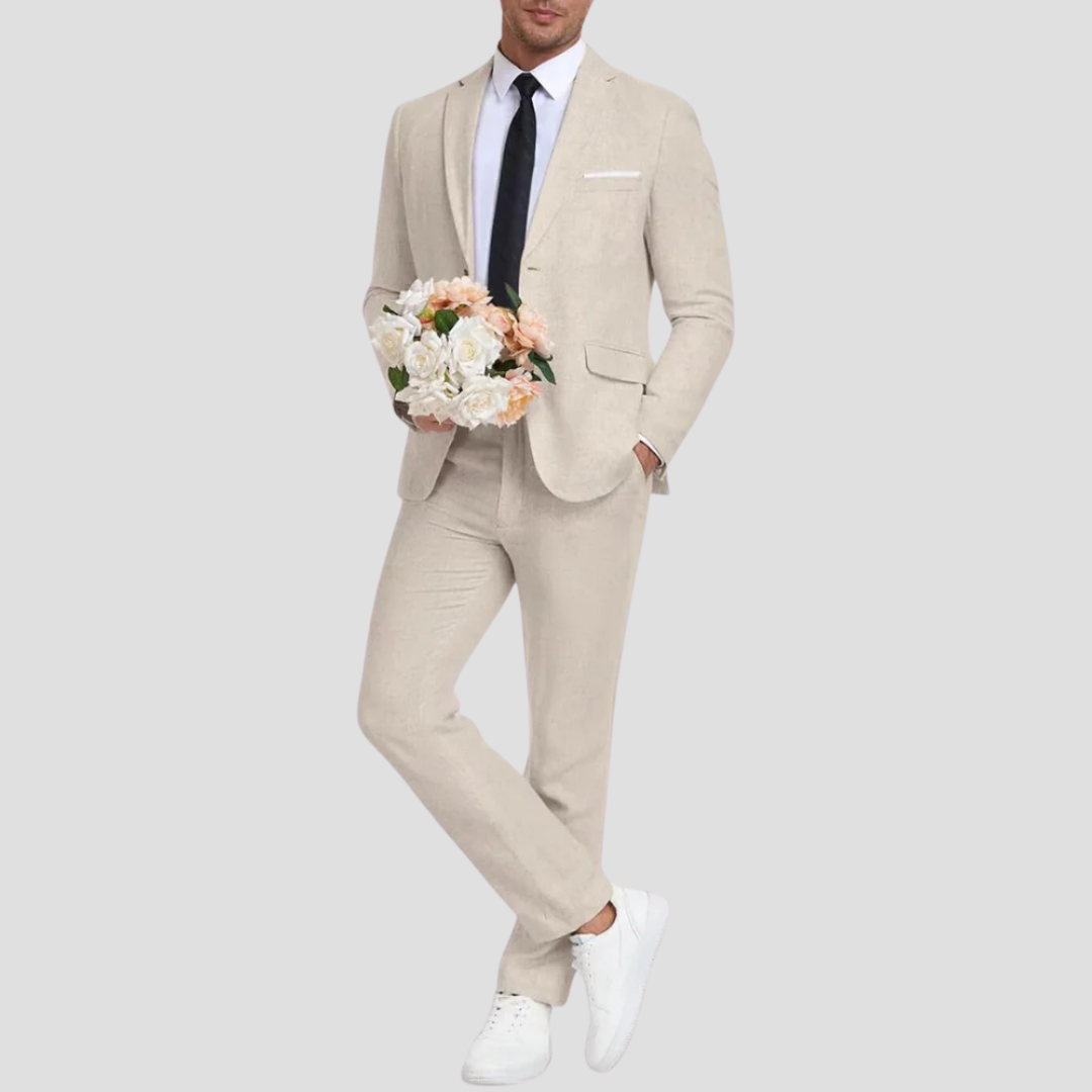 Elegant Tailored Two-Piece Suit Set