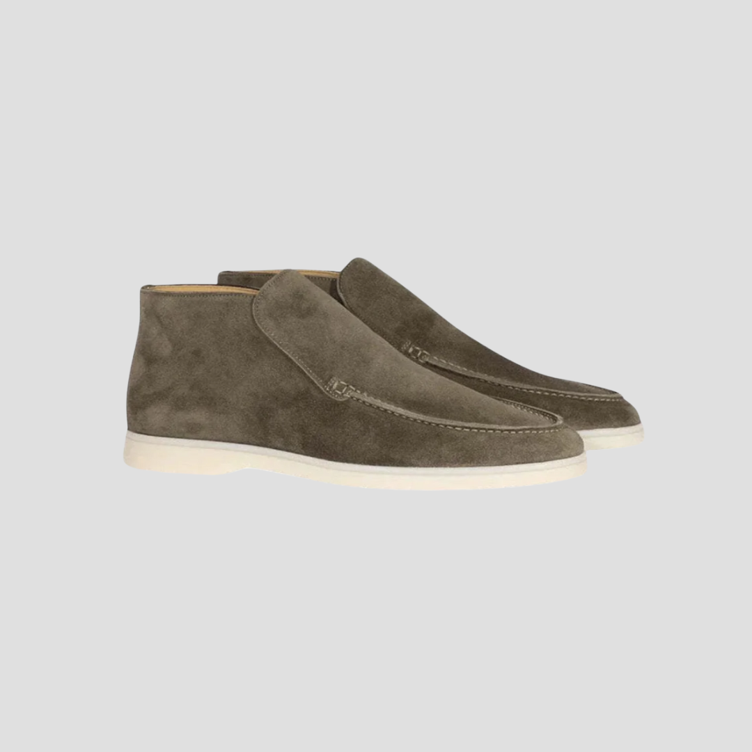 Luxurious Suede Slip-On Ankle Loafers