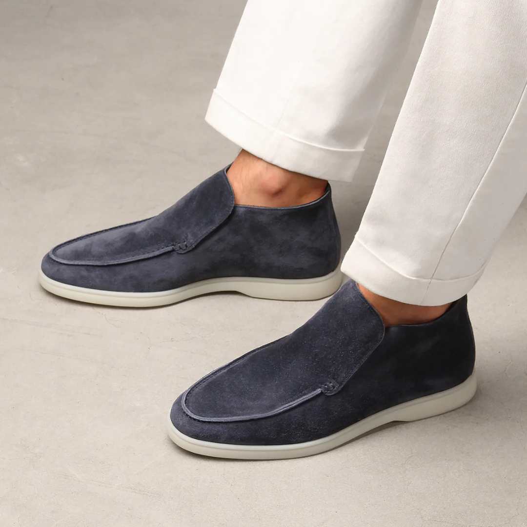 Luxurious Suede Slip-On Ankle Loafers
