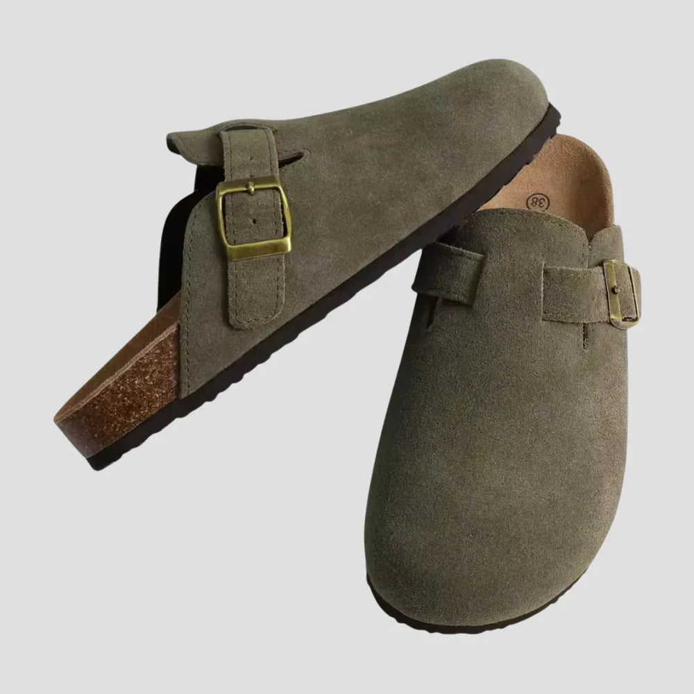 Chic Suede Slip-On Mules