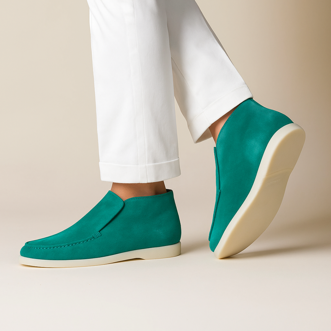 Luxurious Suede Slip-On Ankle Loafers