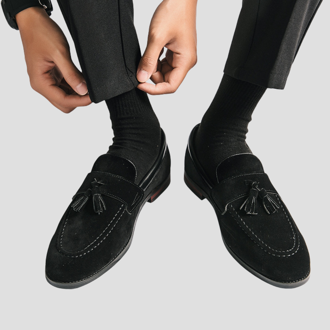 Elegant Suede Tassel Loafers