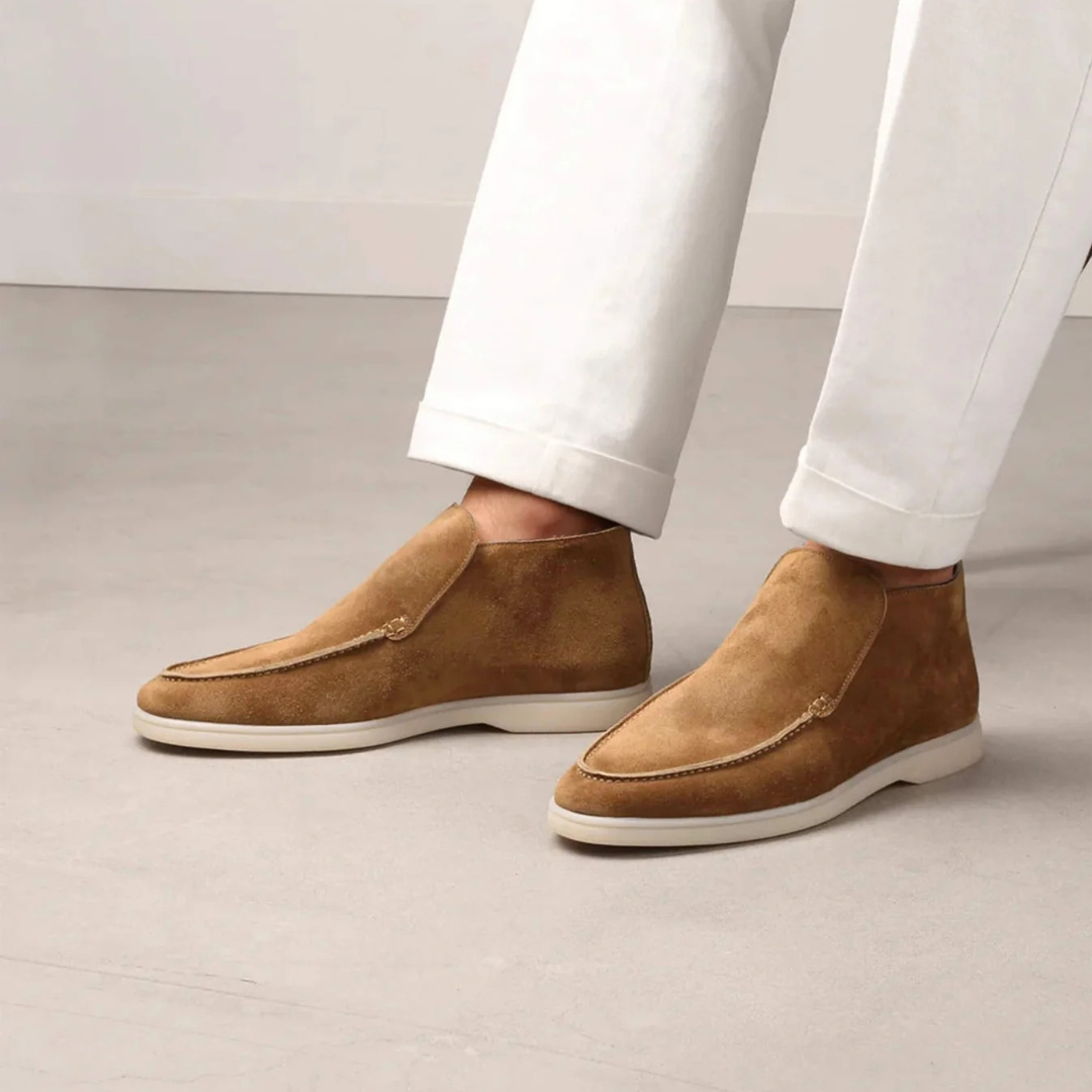 Luxurious Suede Slip-On Ankle Loafers