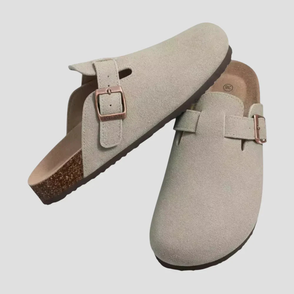 Chic Suede Slip-On Mules