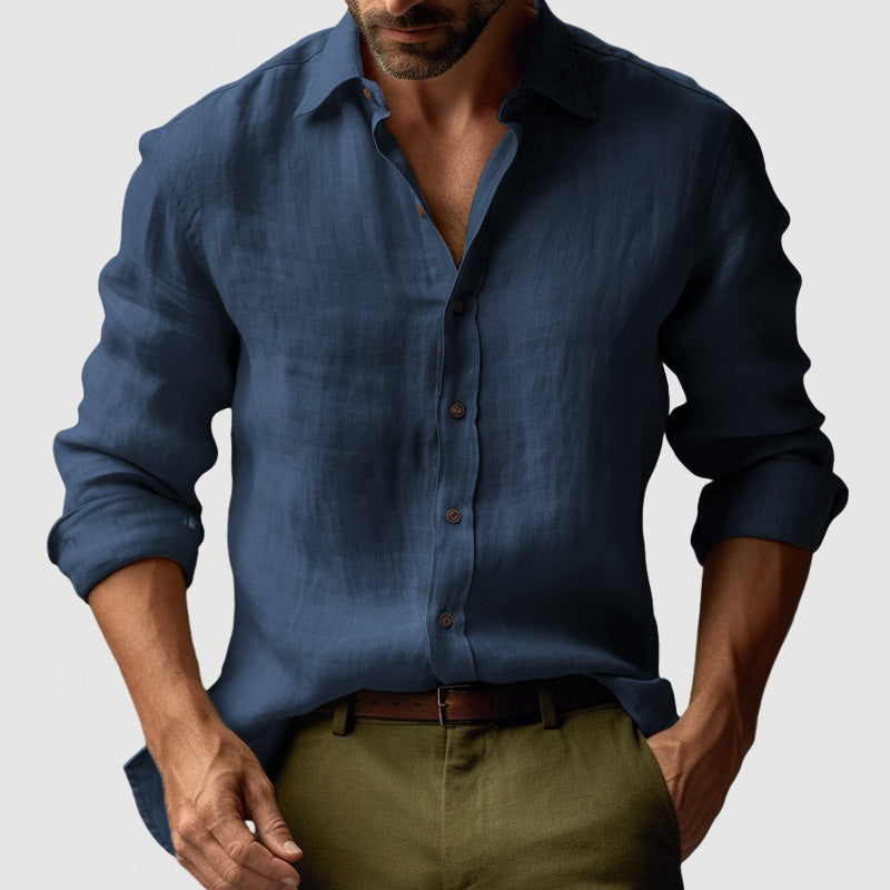 Vintage Linen Long Sleeve Shirt