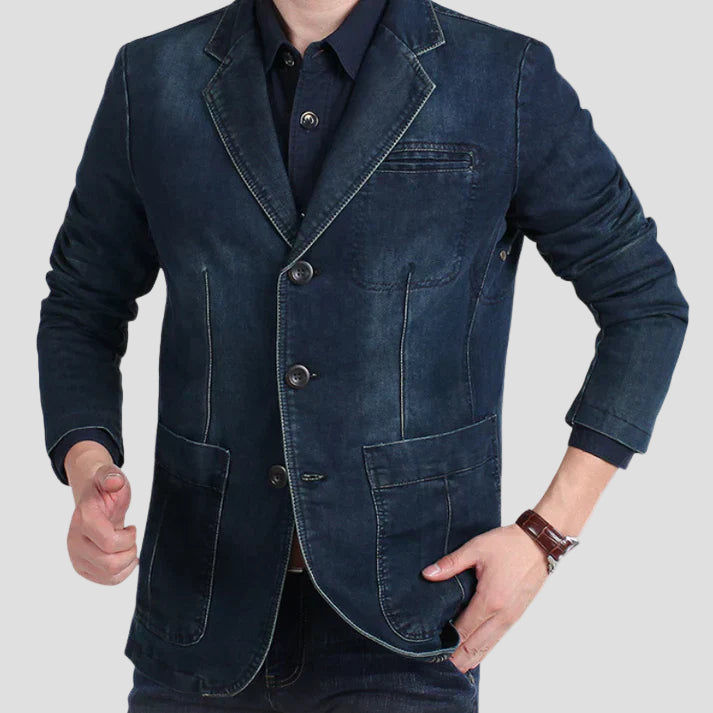 Lucas | Men’s Trendy Formal Casual Denim Blazer