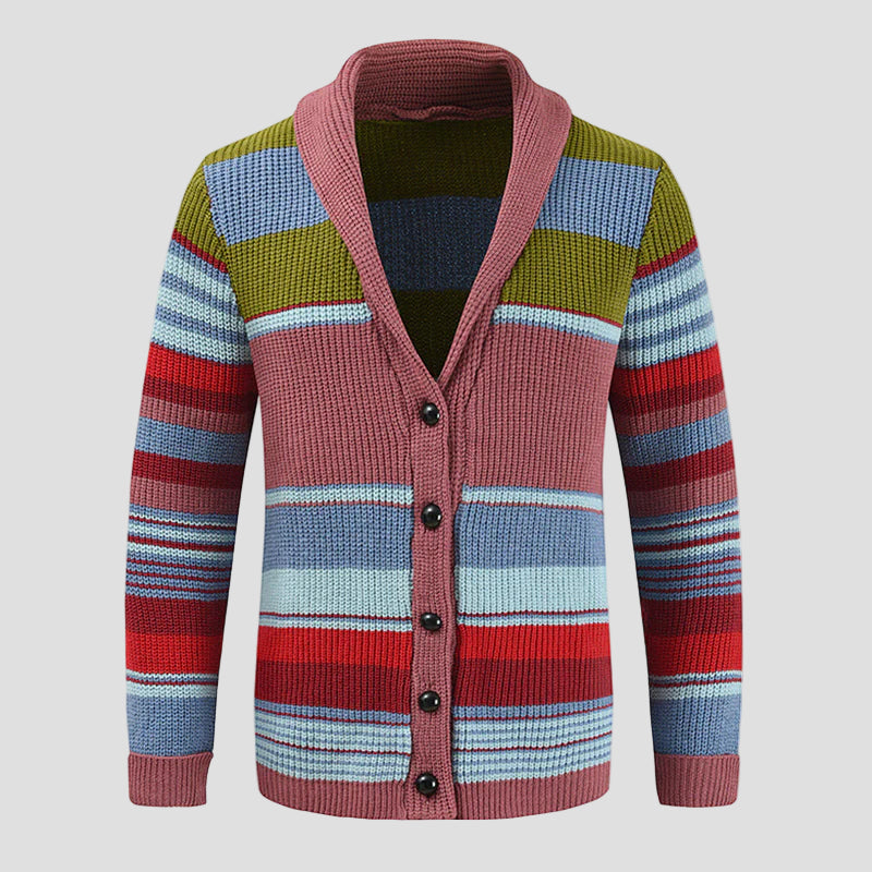 Clint | Colored Men's Knitted Cardigan