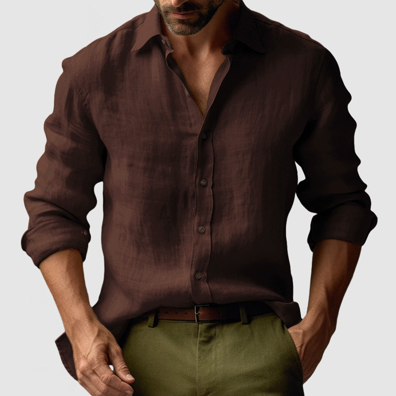 Vintage Linen Long Sleeve Shirt