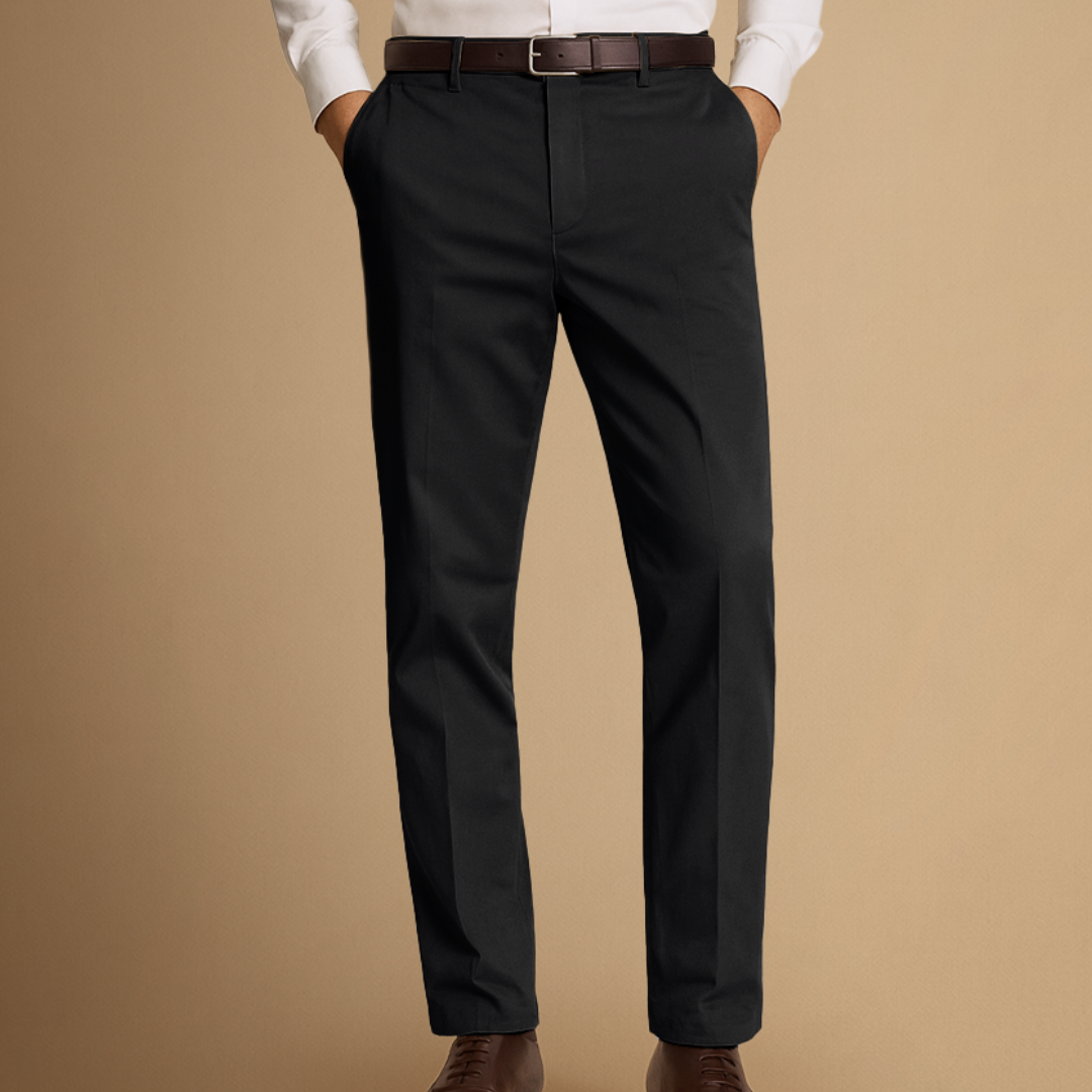 Classic Tailored Straight-Leg Pants