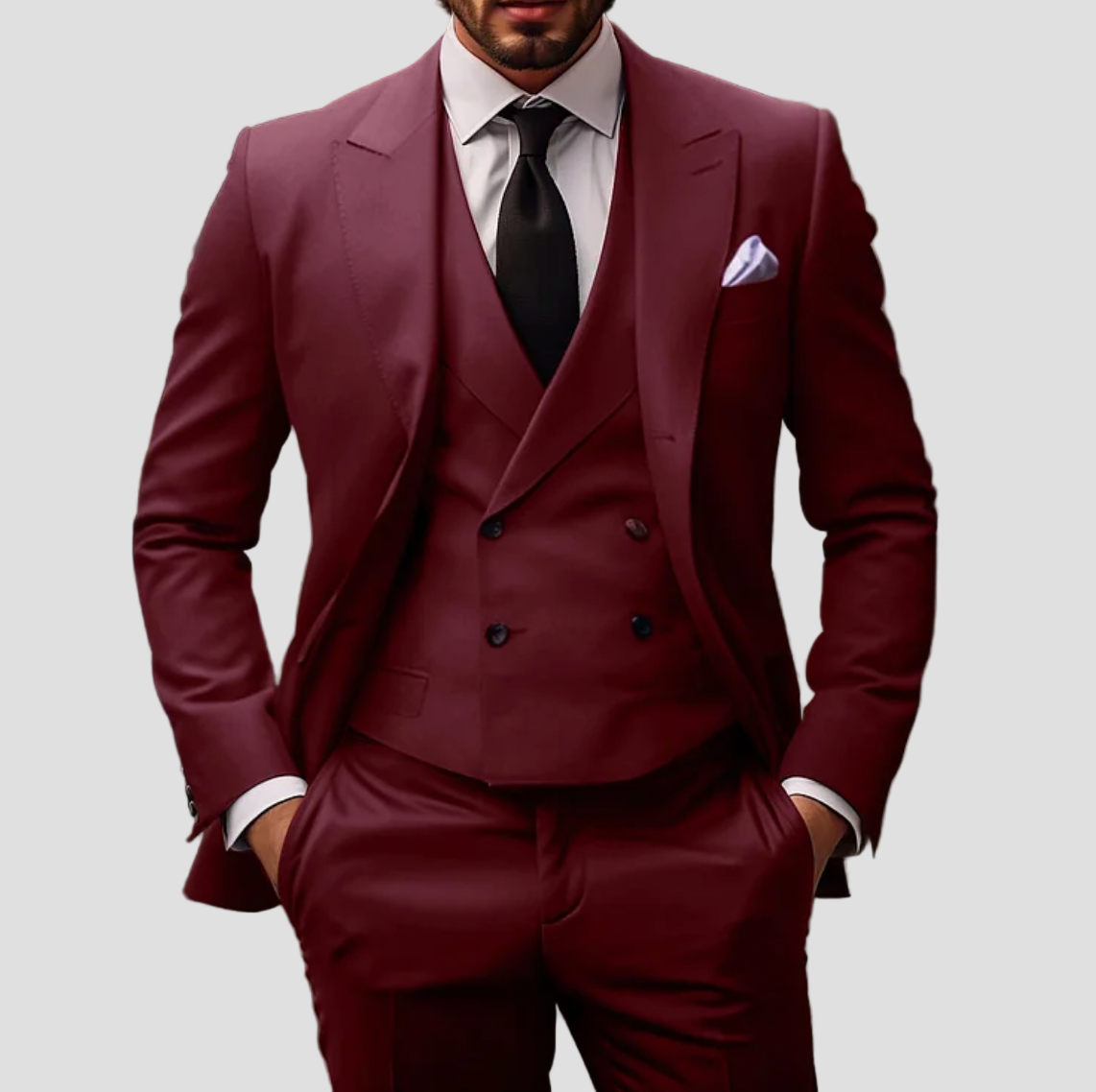 Nolan | Classic Three-Piece Slim Fit Suit for Men