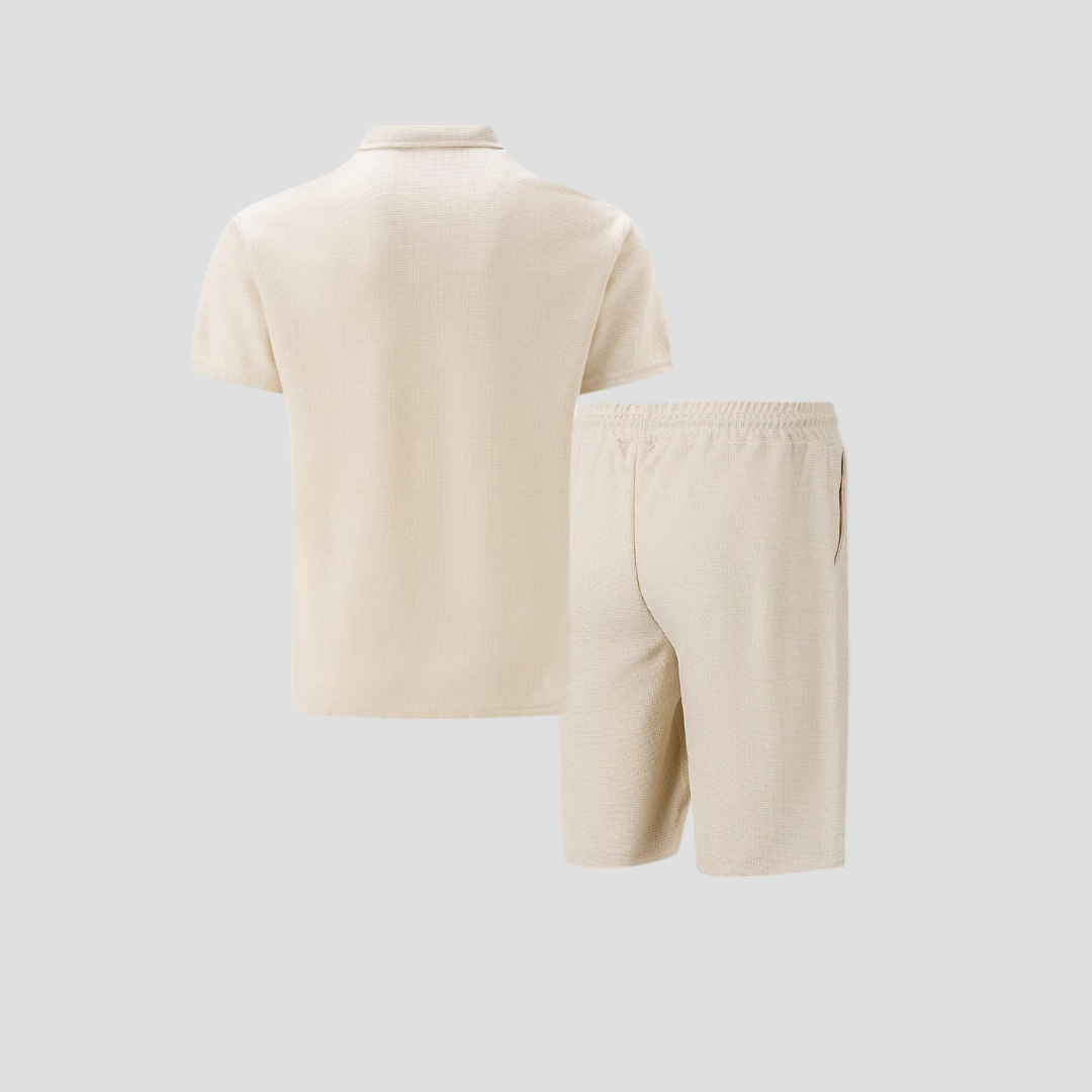 Zip Polo and Shorts Set