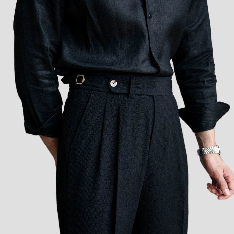 Evan | Men’s Tailored Pleated Trousers