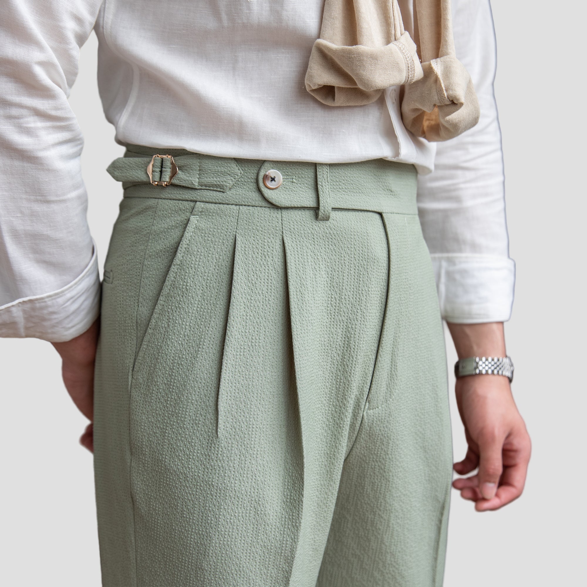 Evan | Men’s Tailored Pleated Trousers