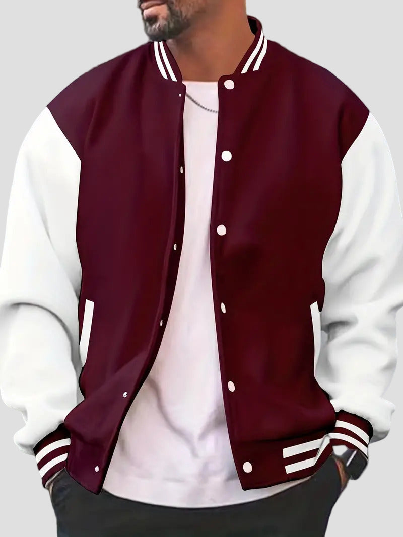 Caleb | Men’s Retro Letterman Style Varsity Jacket