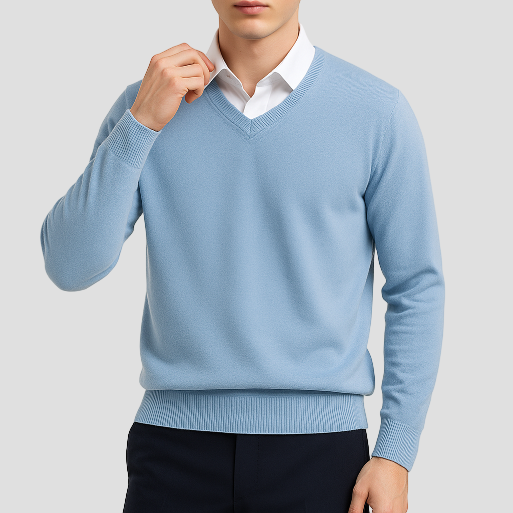 Brandon | Elegant V-Neck Sweater