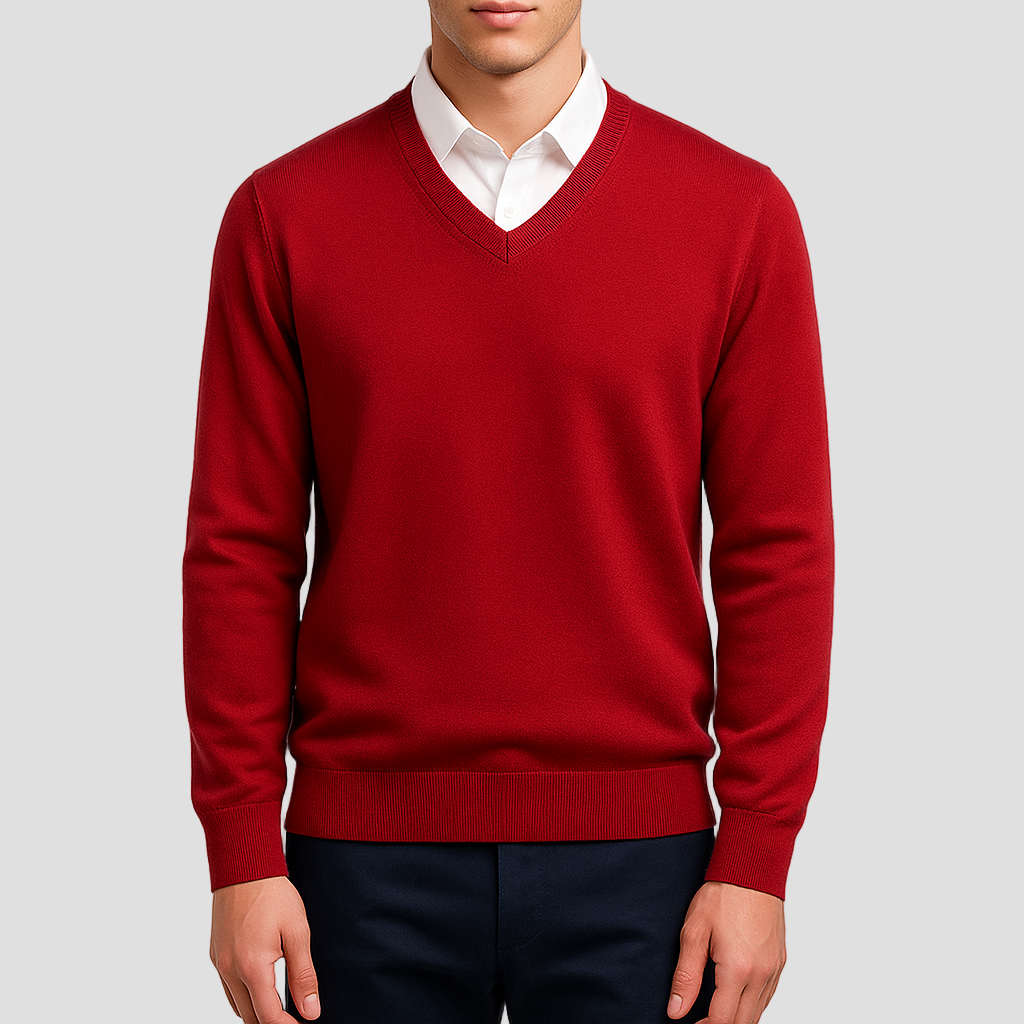 Brandon | Elegant V-Neck Sweater