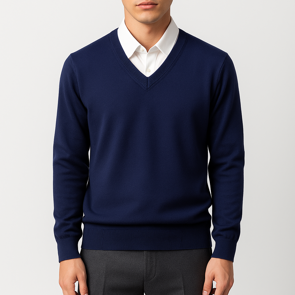 Brandon | Elegant V-Neck Sweater