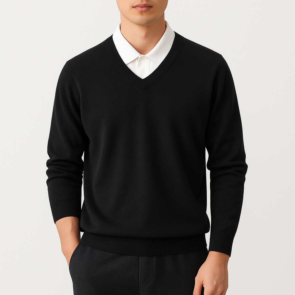 Brandon | Elegant V-Neck Sweater