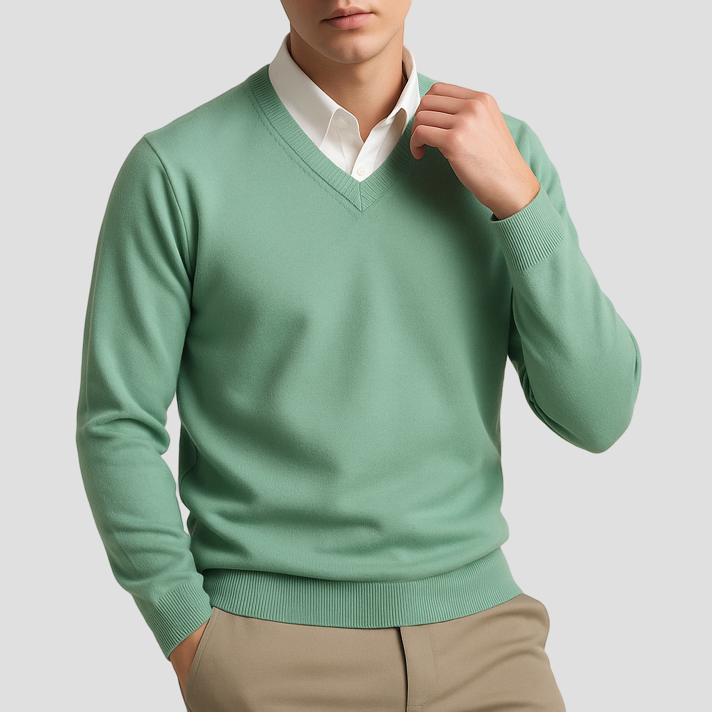 Brandon | Elegant V-Neck Sweater