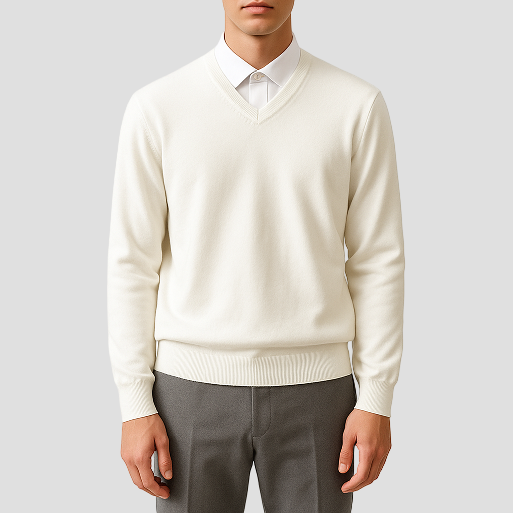 Brandon | Elegant V-Neck Sweater