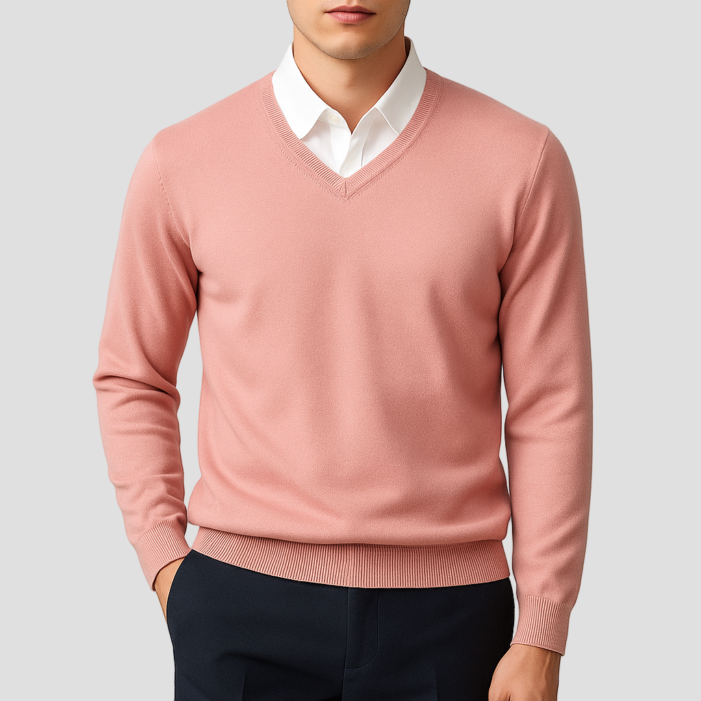Brandon | Elegant V-Neck Sweater
