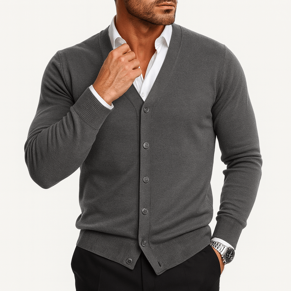 Ryan | Slim V-Neck Cardigan