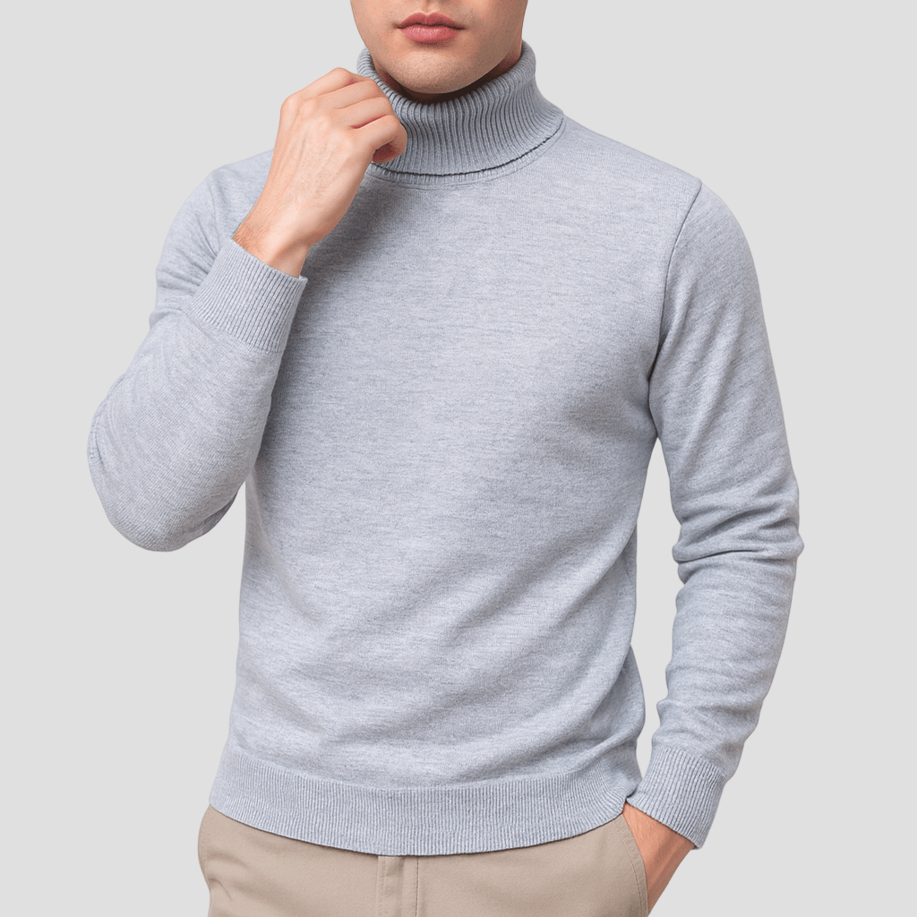 Austin | Solid Turtleneck Sweater