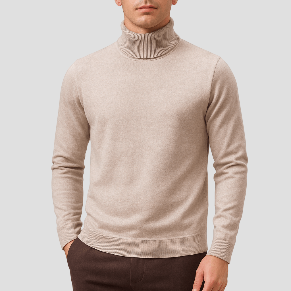 Austin | Solid Turtleneck Sweater