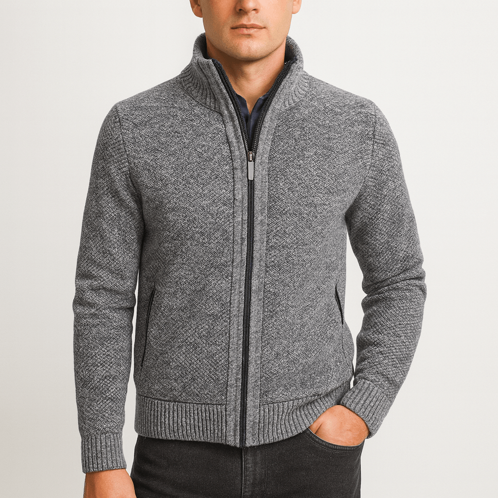 Cole | Structured Zip Cardigan