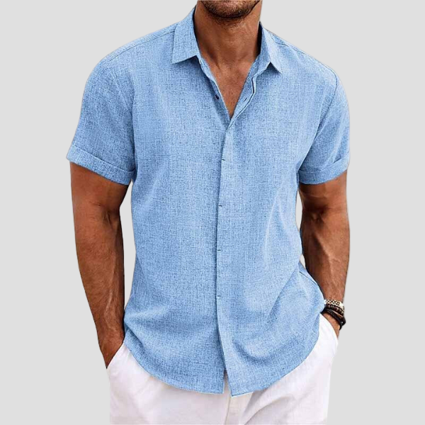 Breathable Linen Short Sleeve Shirt