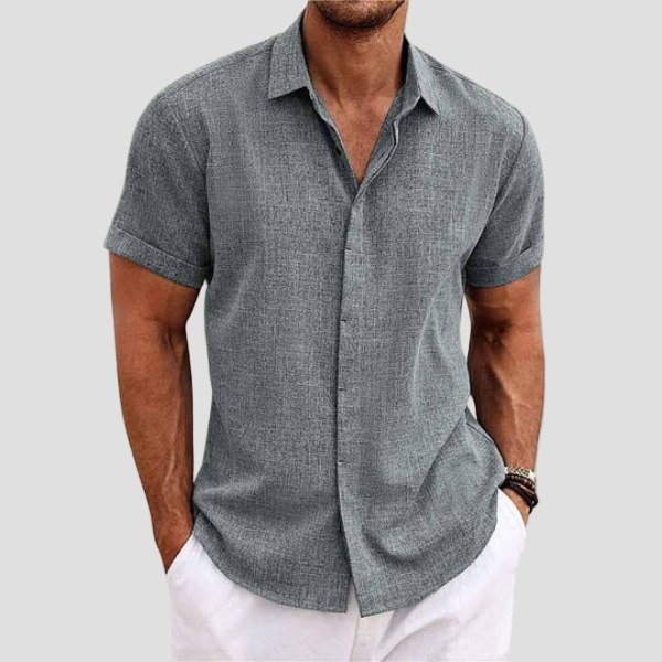 Breathable Linen Short Sleeve Shirt