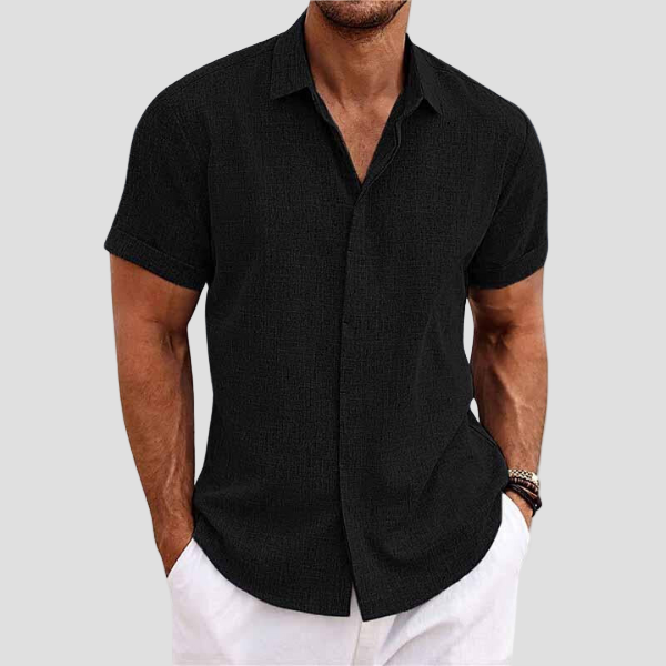 Breathable Linen Short Sleeve Shirt
