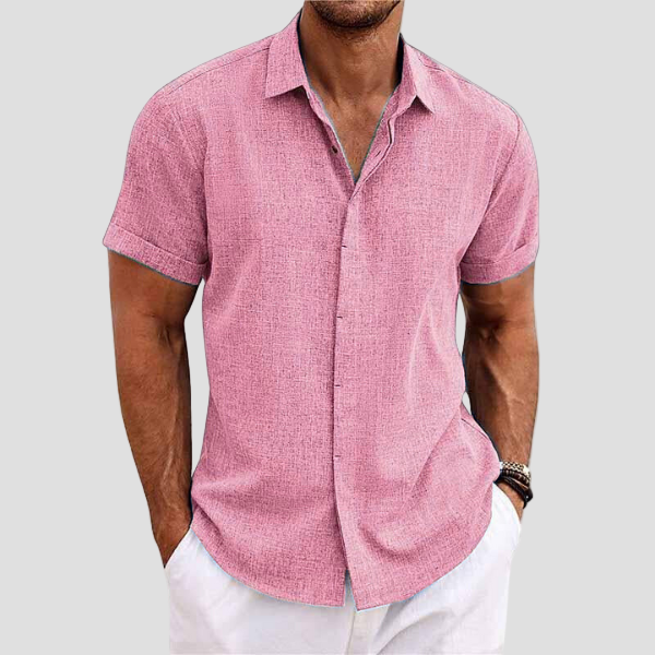Breathable Linen Short Sleeve Shirt