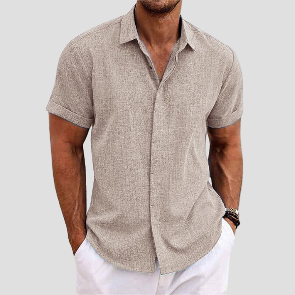 Breathable Linen Short Sleeve Shirt